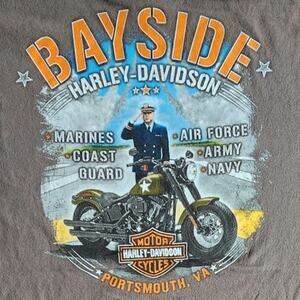 Men's 2XL Bayside Harley Davidson Portsmouth Va.